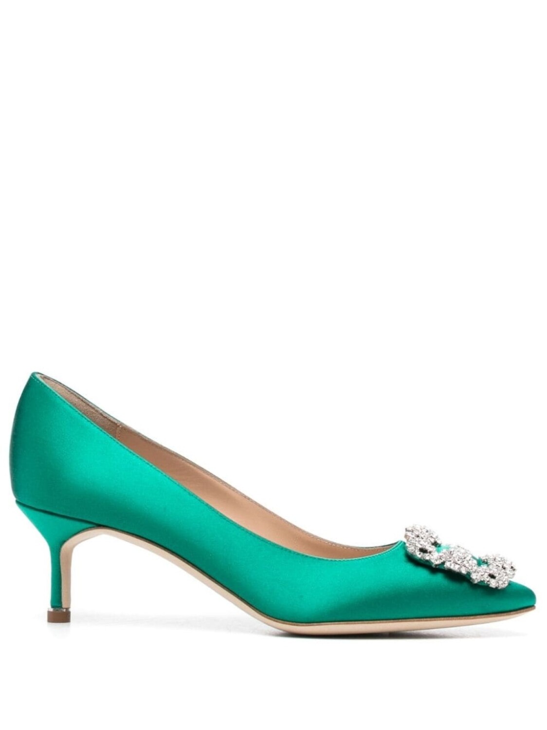 

Manolo Blahnik туфли Hangisi 60 с кристаллами, зеленый