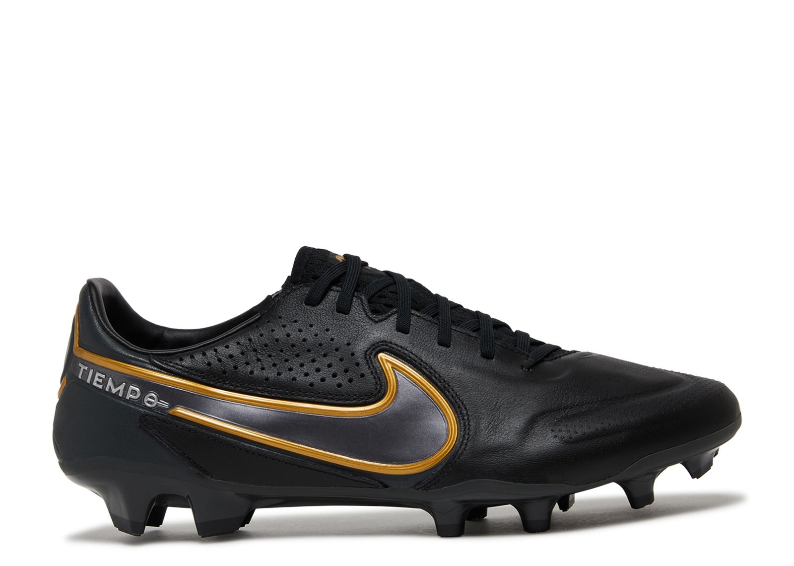 Кроссовки Nike Tiempo Legend 9 Pro Fg 'Black Metallic Gold', черный кроссовки nike tiempo legend 8 elite tech craft fg black pro gold черный