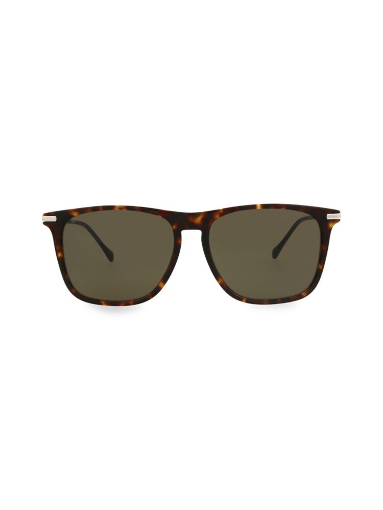 

Квадратные солнцезащитные очки 56MM Gucci, цвет Havana