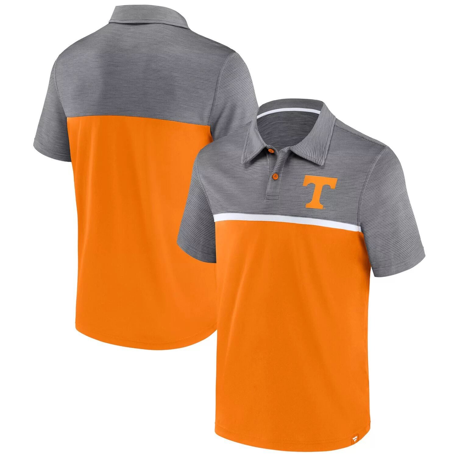 

Мужская рубашка-поло Fanatics Branded Grey/Tennessee Orange Tennessee Volunteers