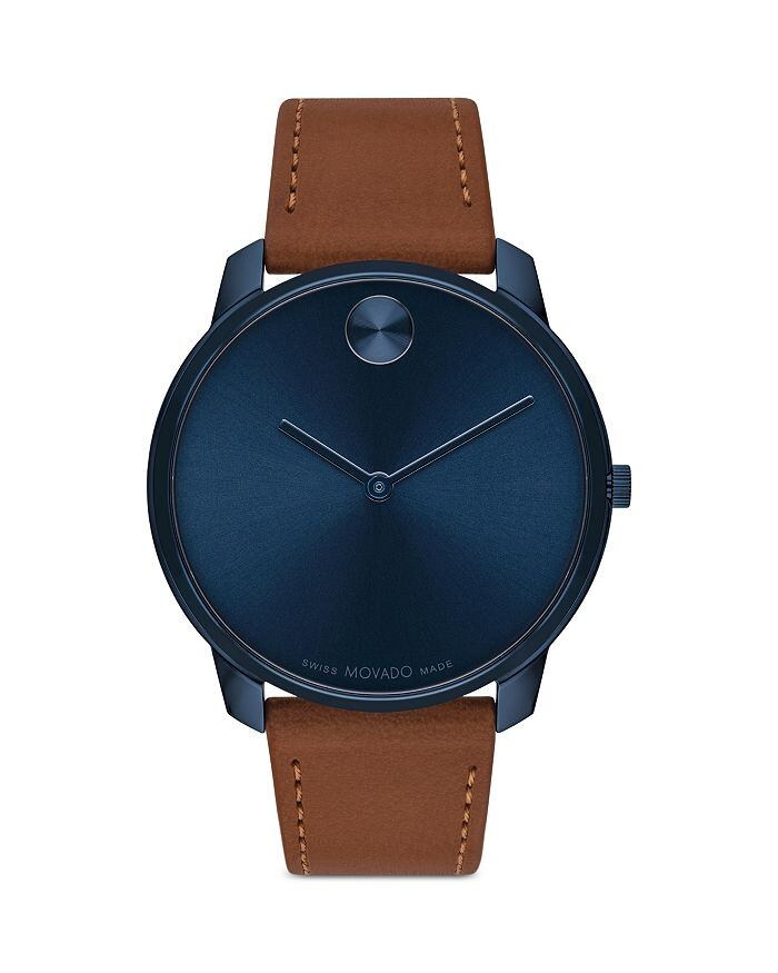 

Яркие тонкие часы, 42 мм Movado