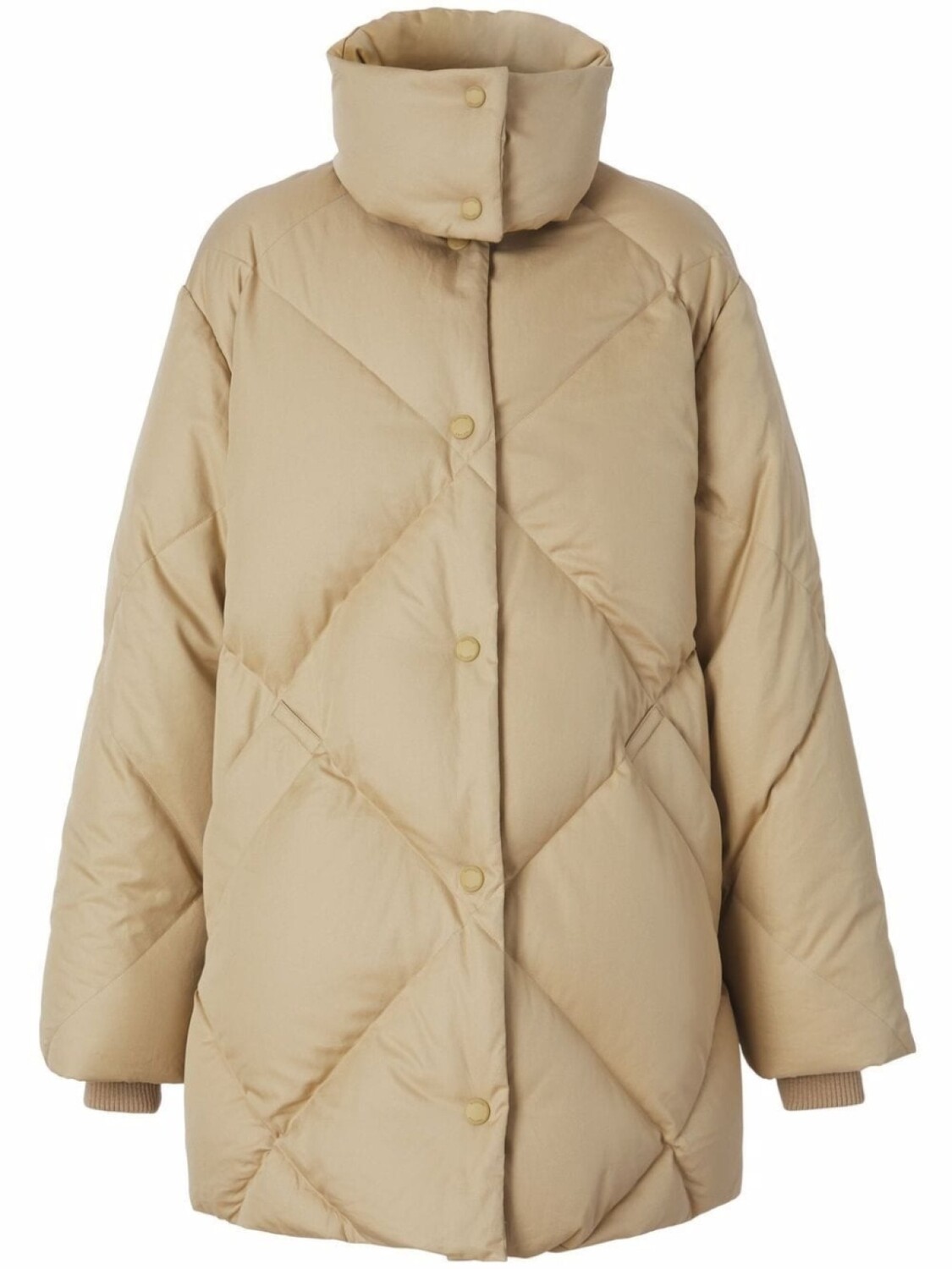 

Burberry стеганый пуховик, нейтральный цвет
