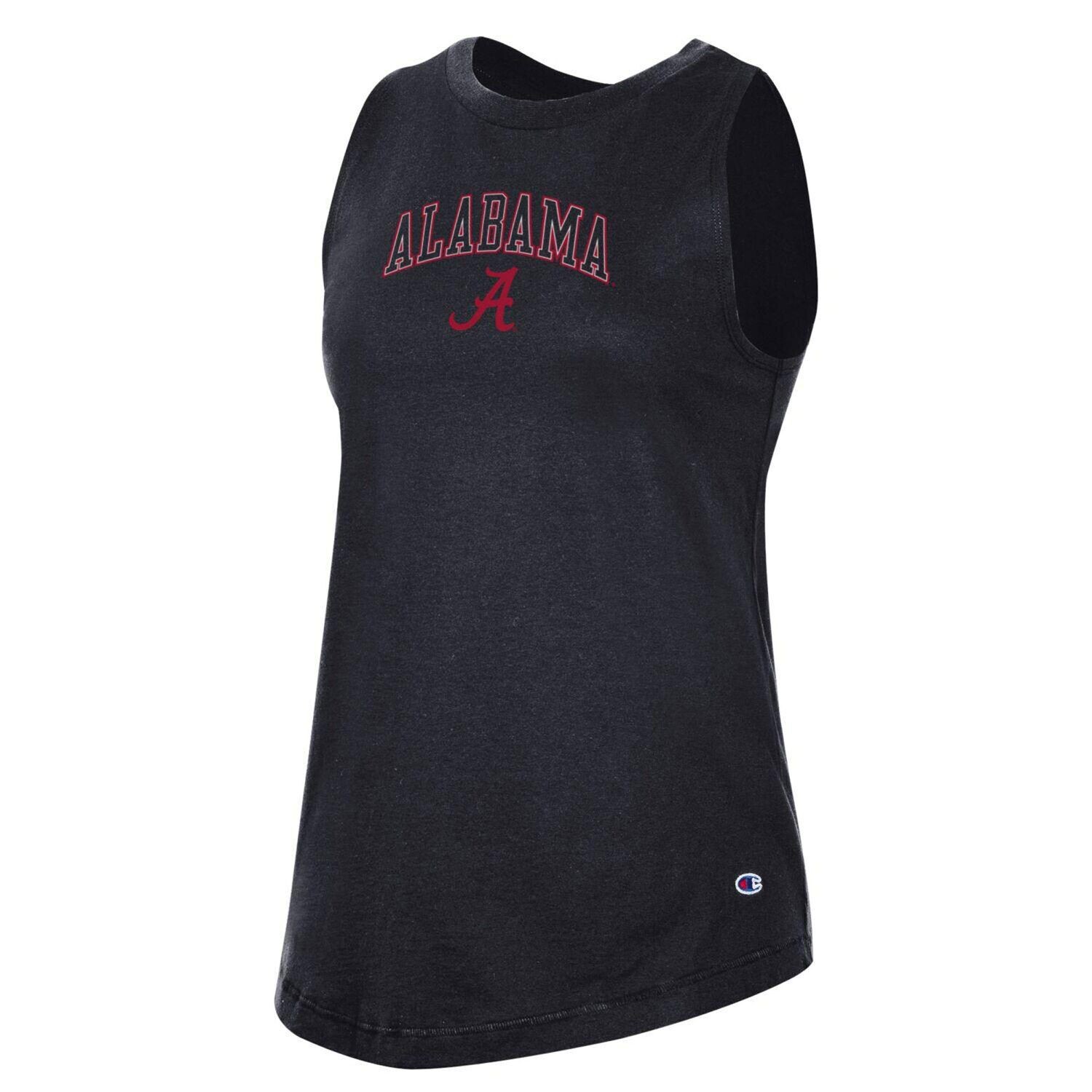

Женская черная майка с логотипом Champion Alabama Crimson Tide Arch Champion, Черный