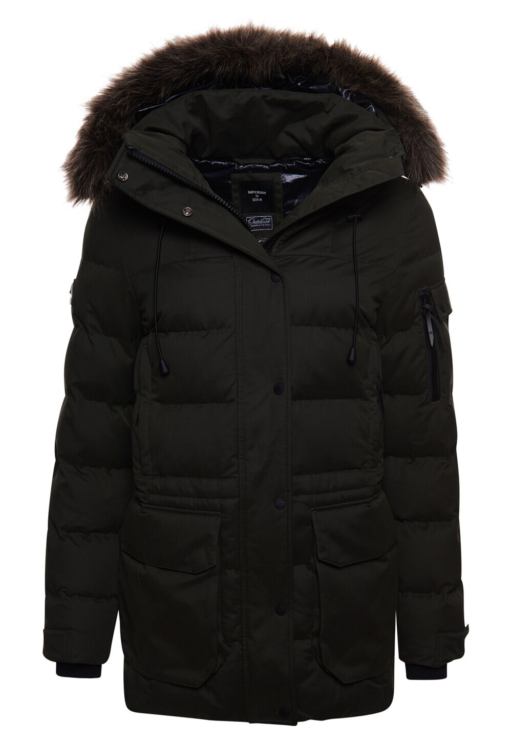 

Зимняя парка Superdry, темно-зеленый