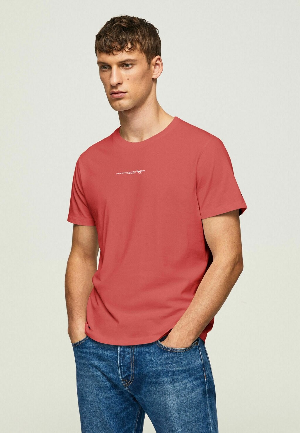 

Футболка с принтом Pepe Jeans, красный