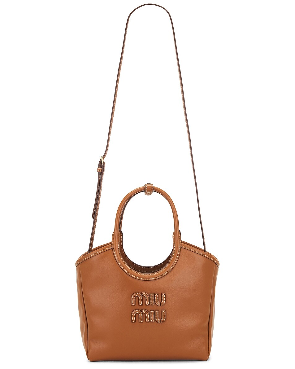 

Большая сумка Ivy Miu Miu, цвет Cognac