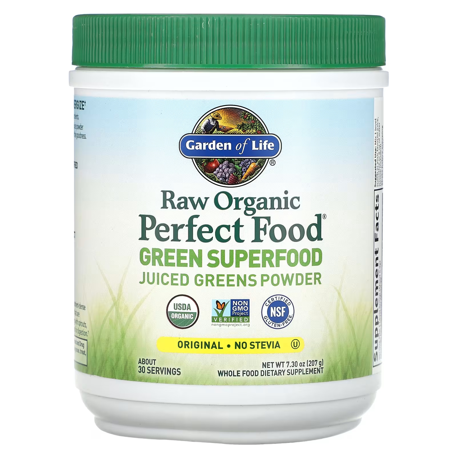 Зеленый суперпродукт Garden of Life Raw Organic Perfect Food Original, 207 г
