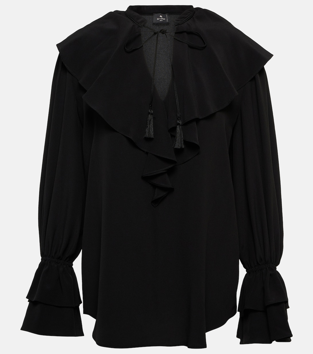 цена Шелковая блузка ETRO, черный