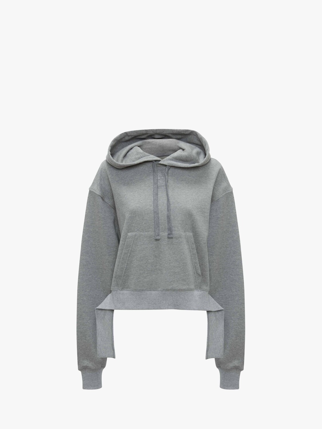 

Укороченное худи JW Anderson, серый меланж