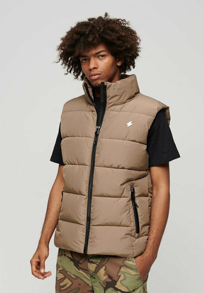 

Жилет Superdry, цвет fossil brown