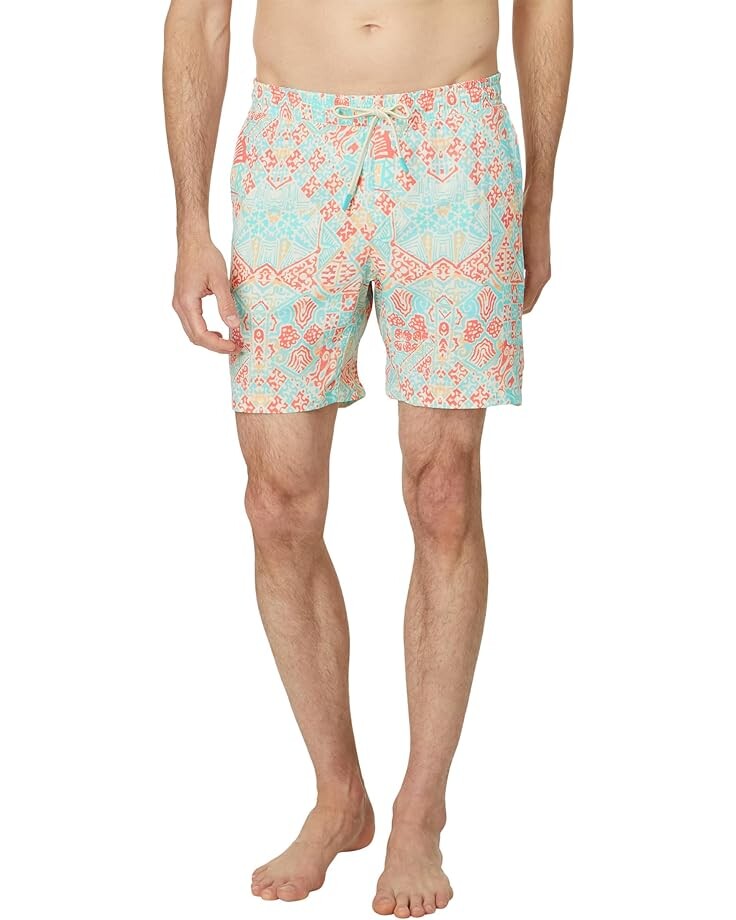 

Шорты Faherty Shorelite Trunks 7", цвет Tropic Cay Block Print