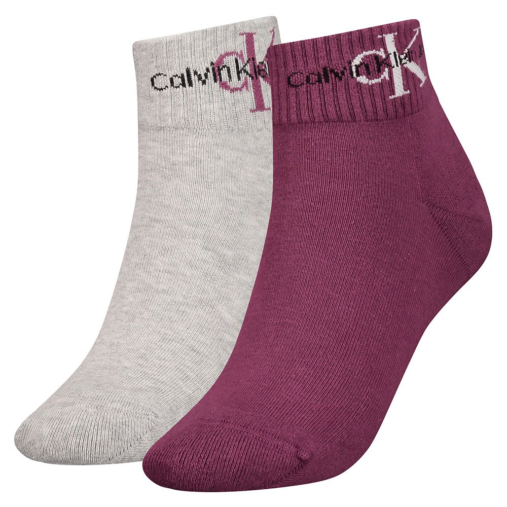 

Носки Calvin Klein 701225317 Quarter 2 шт, серый