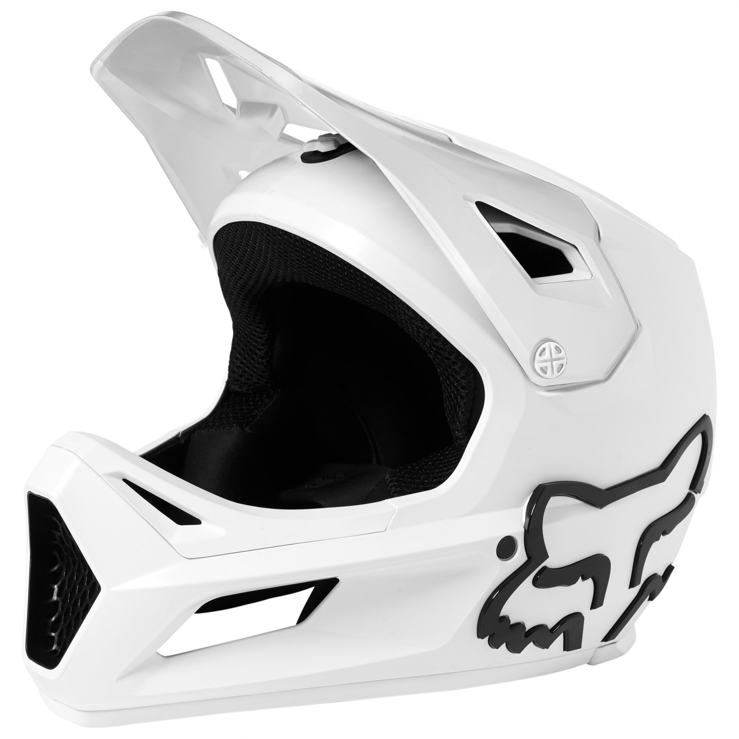 Велосипедный шлем Fox Racing Rampage, белый козырек к шлему fox rampage pro carbon visor aqua черно красный пластик 04119 246 os
