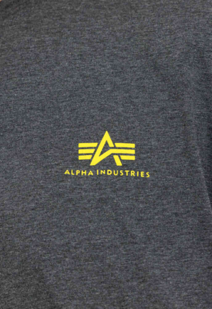 

Базовая футболка с маленьким логотипом Alpha Industries, меланжевый серый