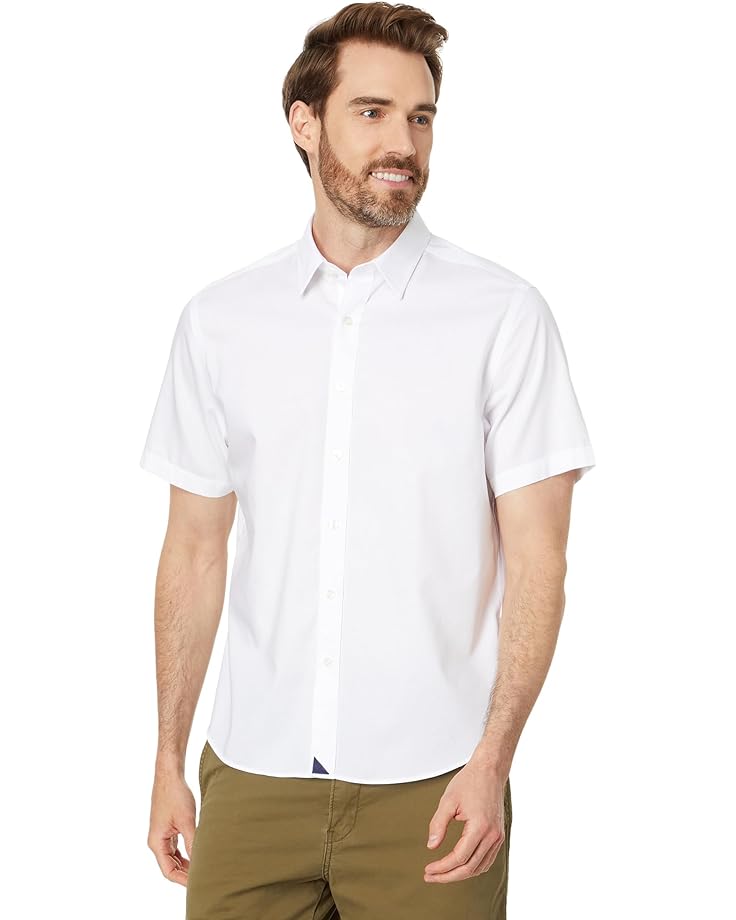Рубашка UNTUCKit Wrinkle-Free Short-Sleeve Las Cases, белый