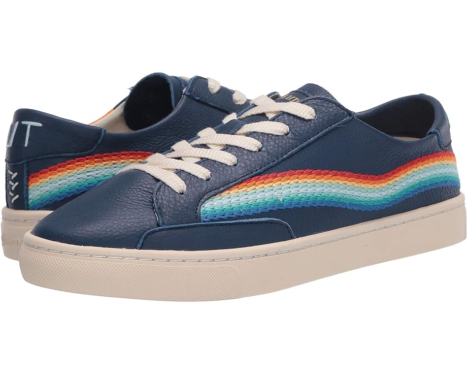 цена Кроссовки Soludos Rainbow Wave Sneaker, цвет Marine Blue