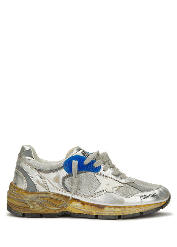 

Серо-белые женские кроссовки с антикварной текстурой Golden Goose