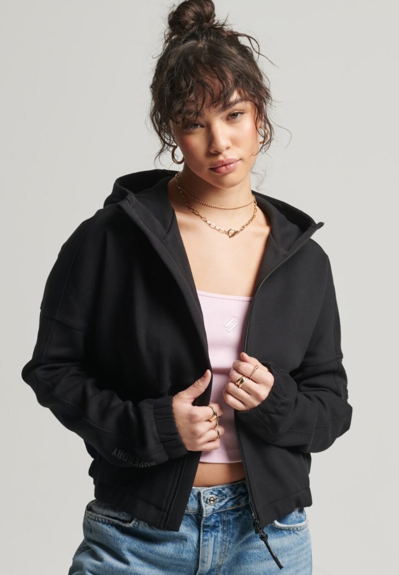 

Толстовка на молнии Superdry, черный