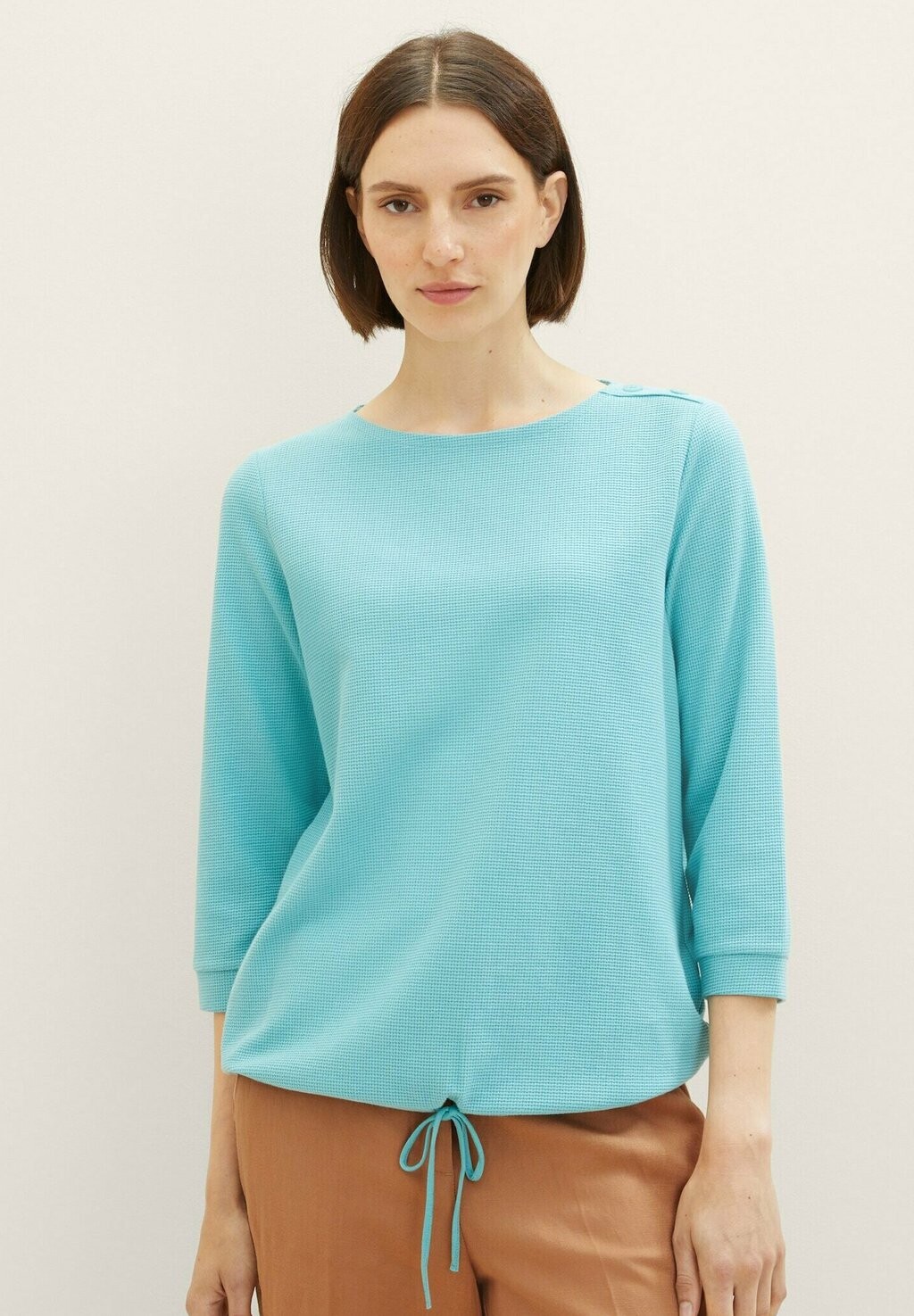 

Рубашка с длинным рукавом TOM TAILOR, цвет summer teal