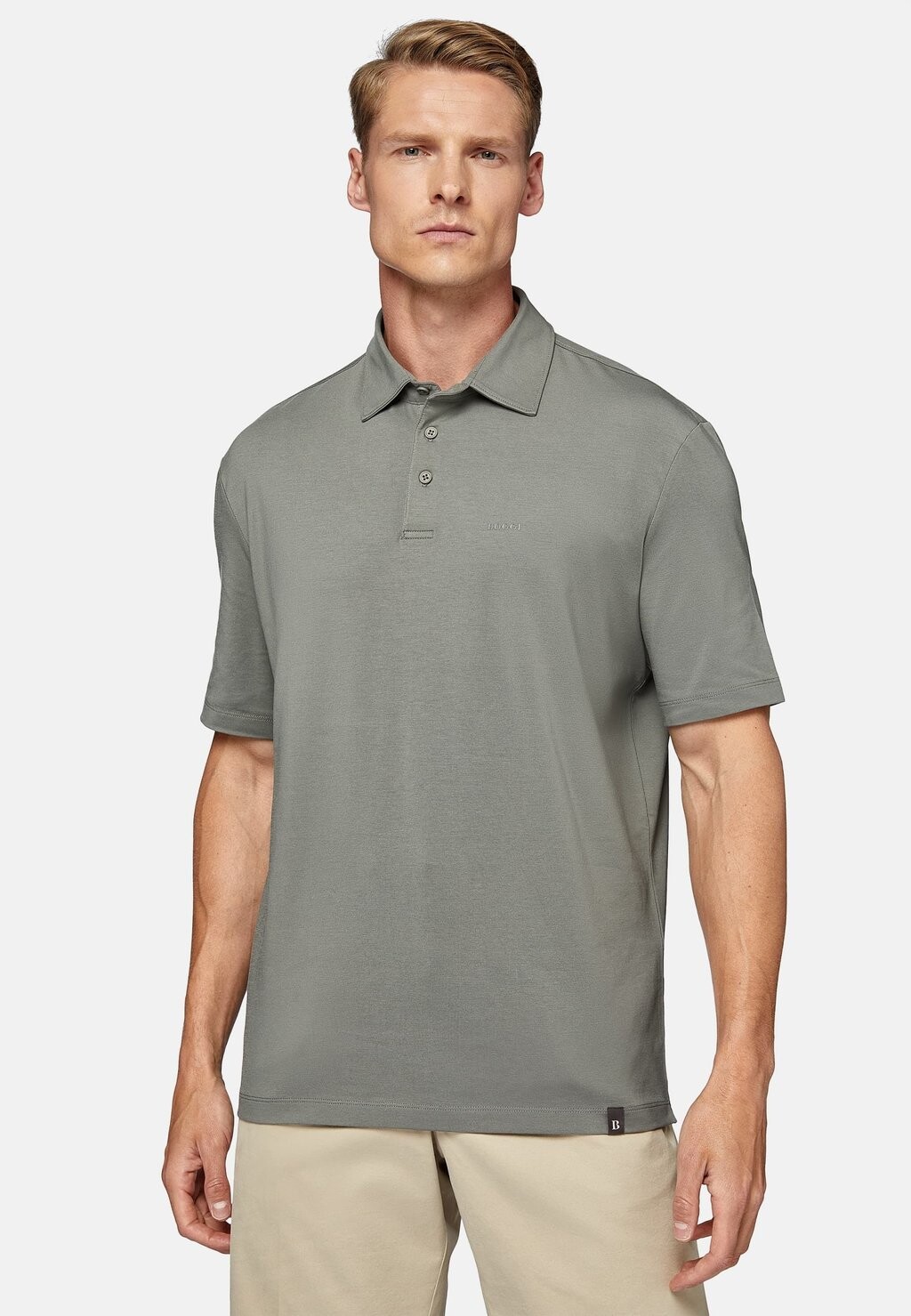 

Рубашка поло REGULAR IN STRETCH Boggi Milano, зеленый