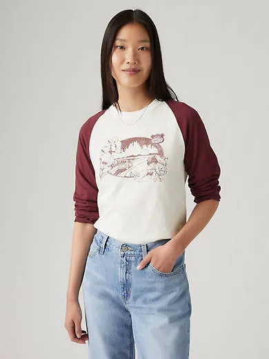 

Бейсбольная футболка с графическим рисунком Levi's, белый