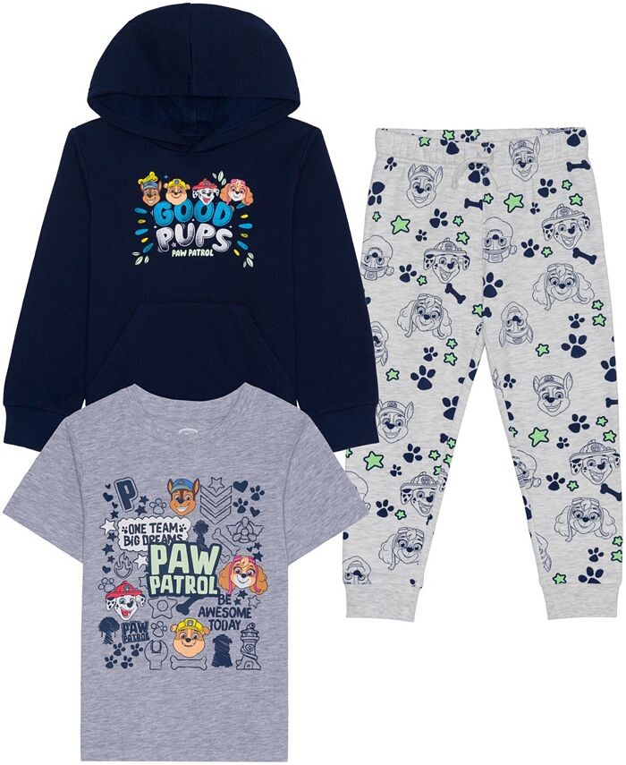 

Толстовка, футболка и джоггеры Little Boys Paw Patrol, комплект из 3 предметов Hybrid, мультиколор