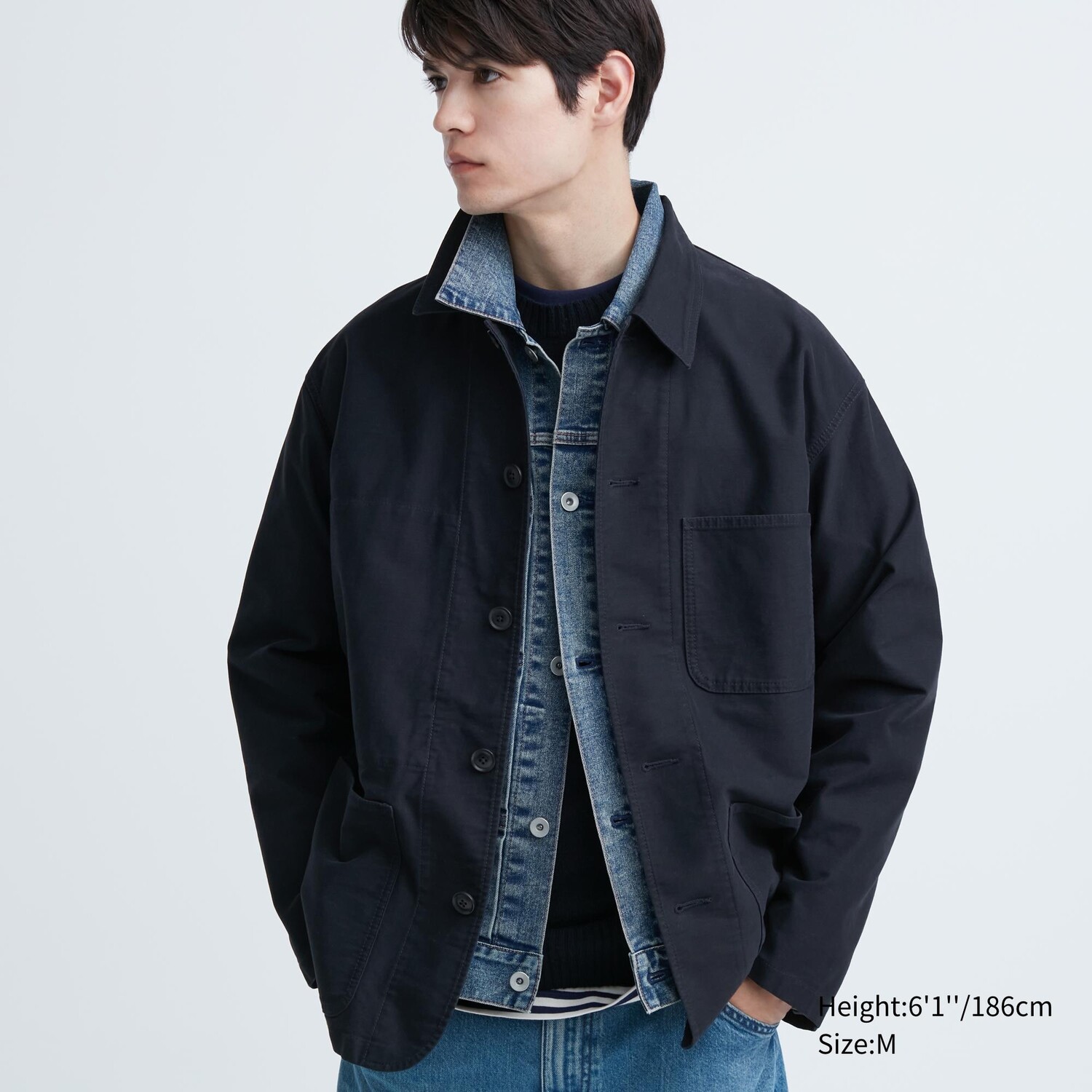 

Практичная куртка Uniqlo, синий