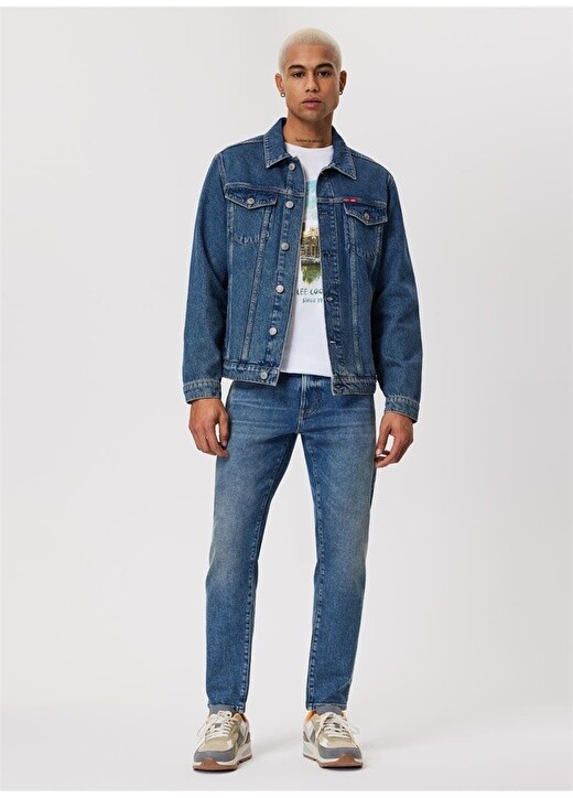 

Синяя мужская джинсовая куртка Lee Cooper, Синий