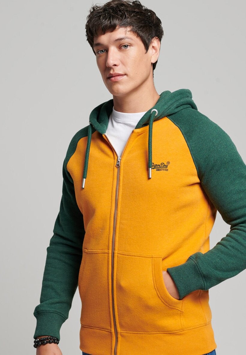 

Толстовка на молнии Superdry Vintage Logo Embroidered Baseball, Оранжевый