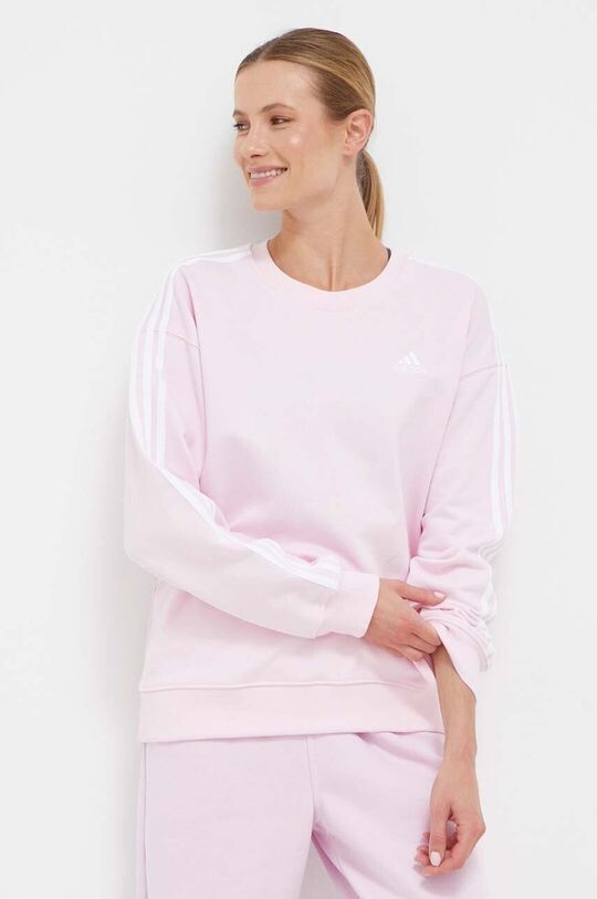 

Хлопковая толстовка adidas, розовый