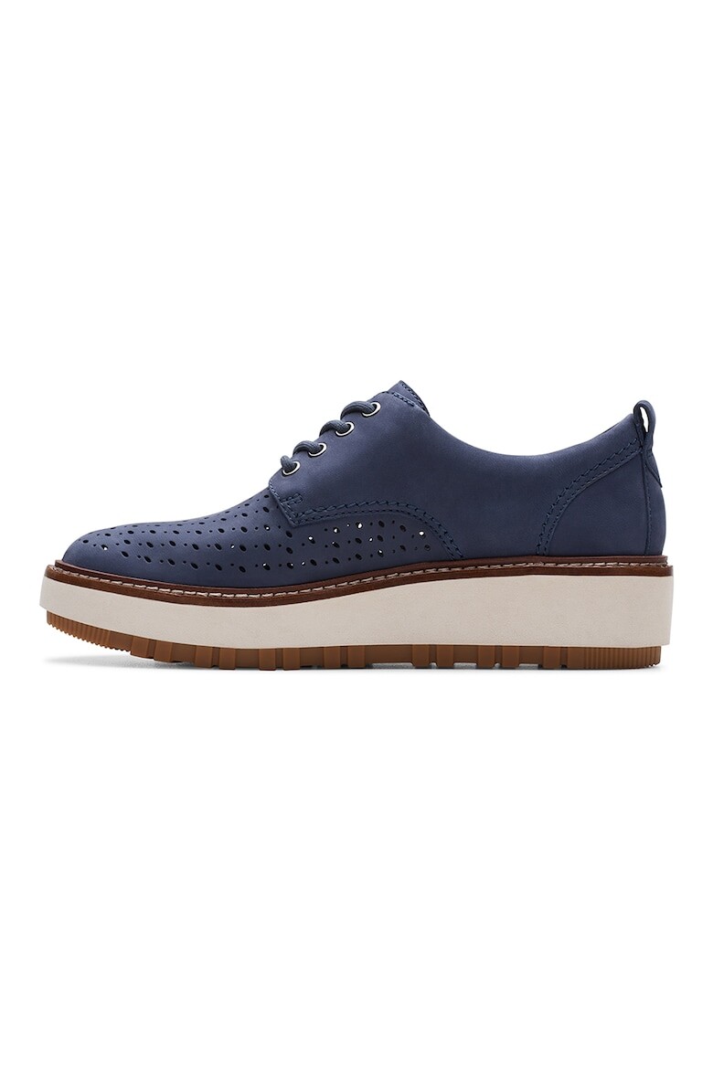 

Угловые туфли с перфорацией Clarks, синий