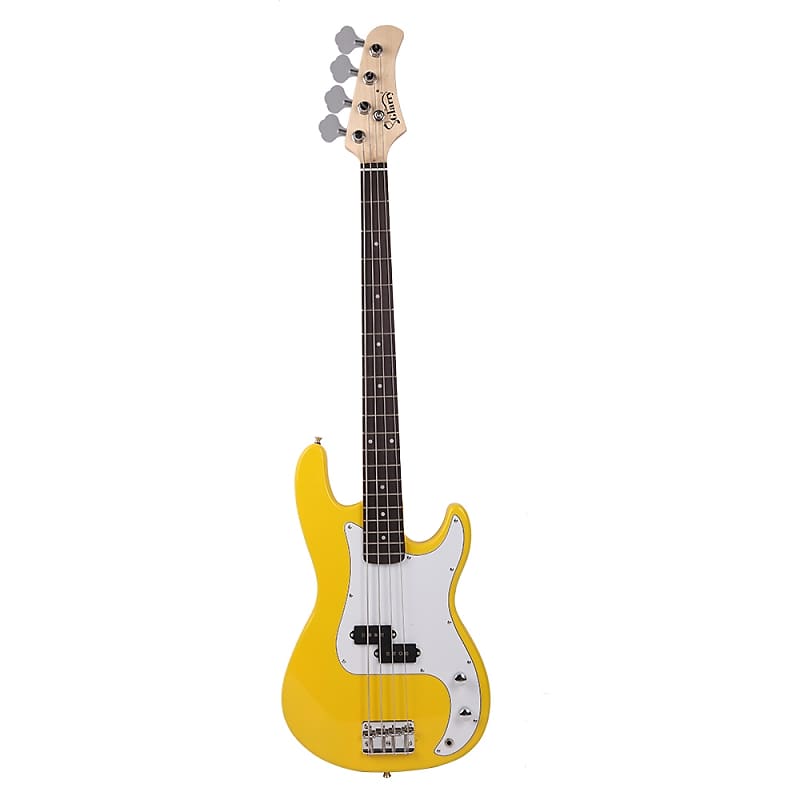 Басс гитара Glarry Yellow GP Electric Bass Guitar фото