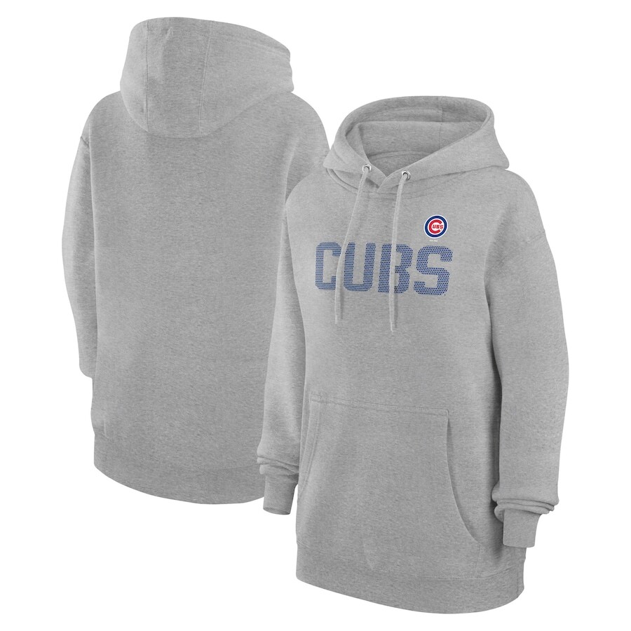 

Пуловер с капюшоном G-III 4Her by Carl Banks Chicago Cubs, серый