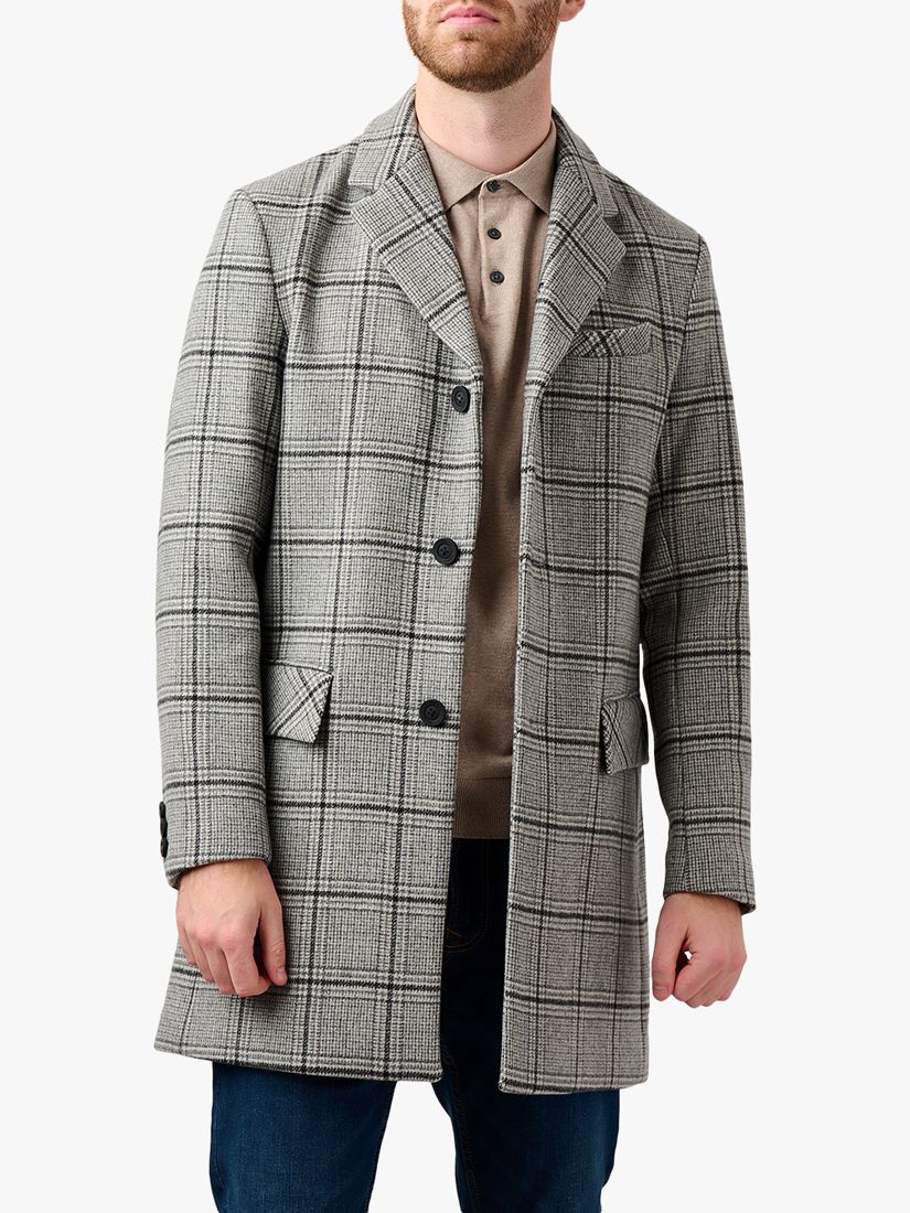 Пальто Southwold из смеси шерсти и кашемира в клетку Guards London, средне-серый