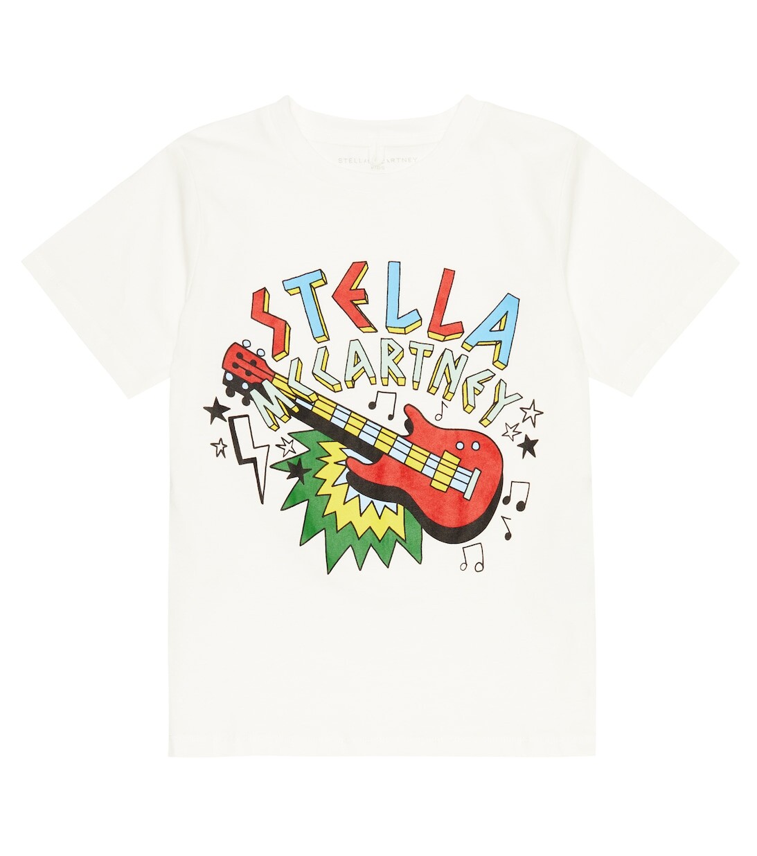 

Хлопковая футболка с принтом Stella McCartney Kids, разноцветный