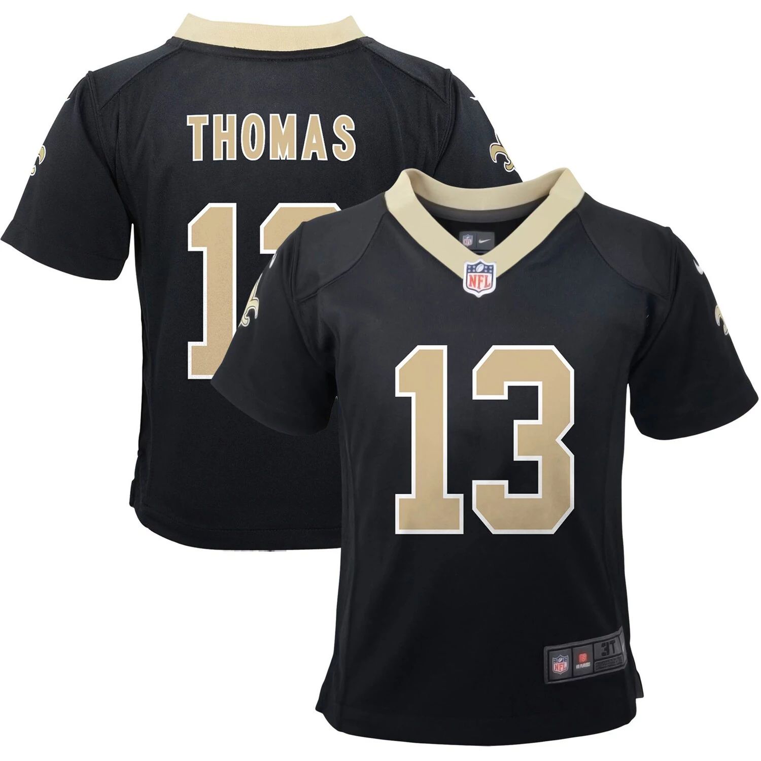 

Черный игровой трикотаж Nike Michael Thomas New Orleans Saints для младенцев Nike