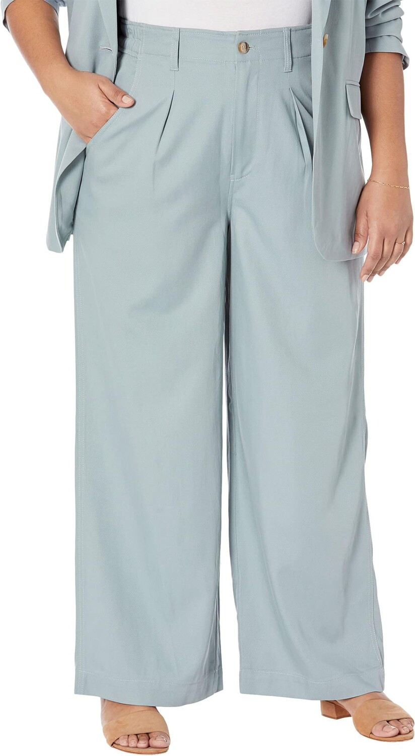 

Прямые брюки Neale из драповой ткани Madewell, цвет Overcast
