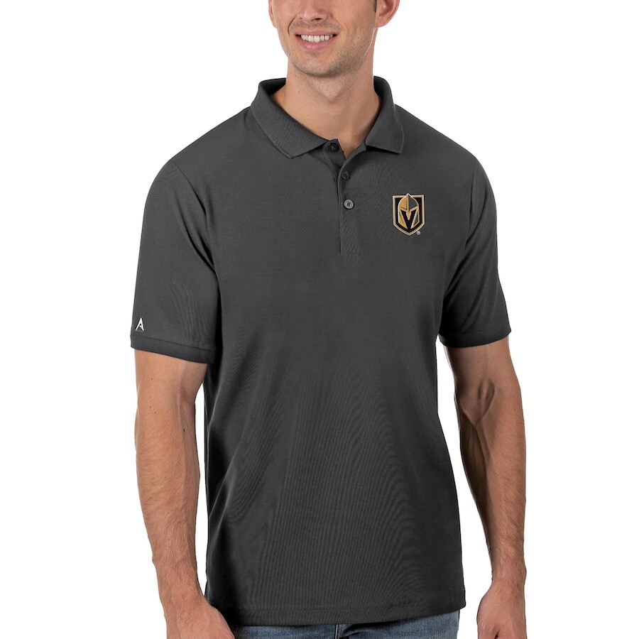 

Поло с коротким рукавом Antigua Vegas Golden Knights, угольный