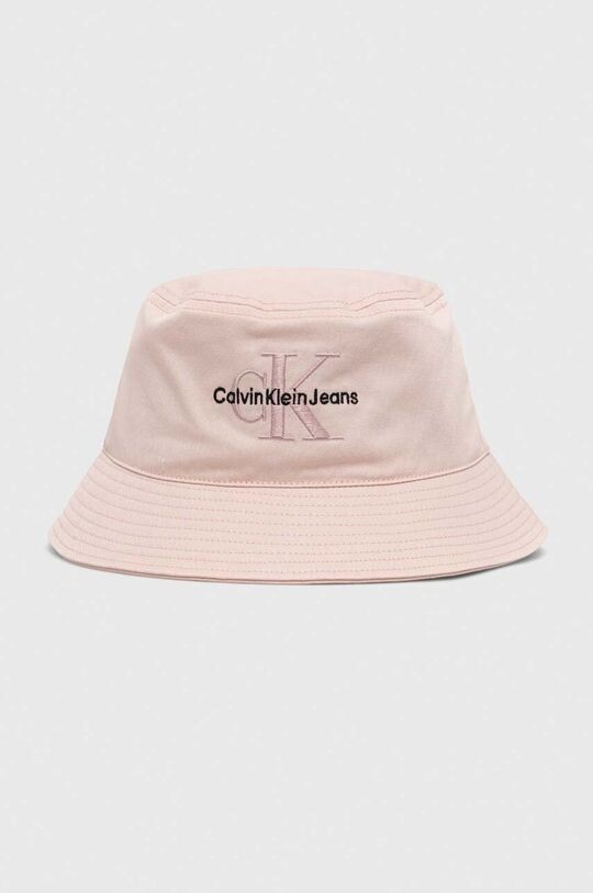 

Хлопковая шапка Calvin Klein Jeans, розовый