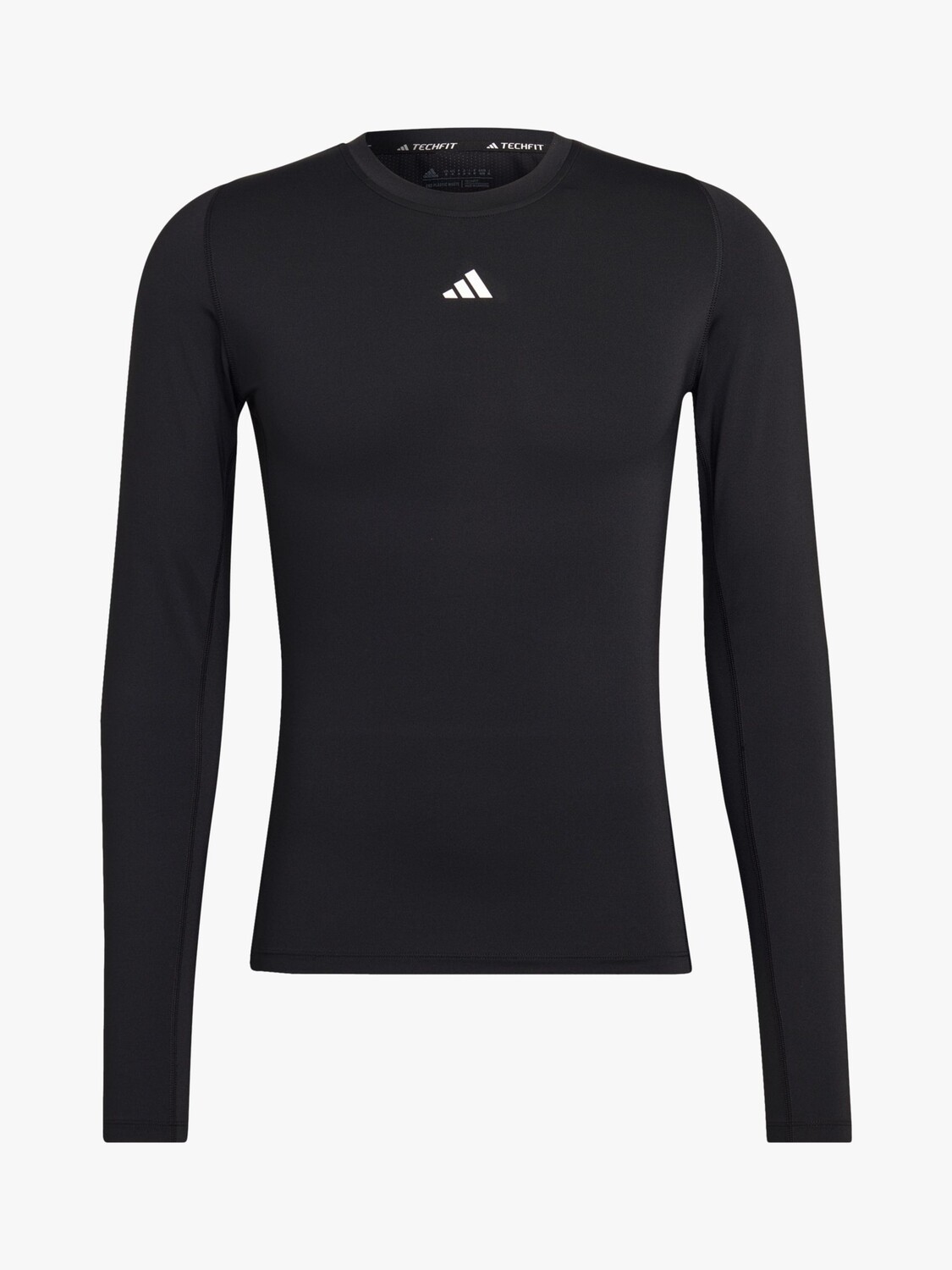 

Компрессионный спортивный топ Techfit с длинными рукавами adidas, черный