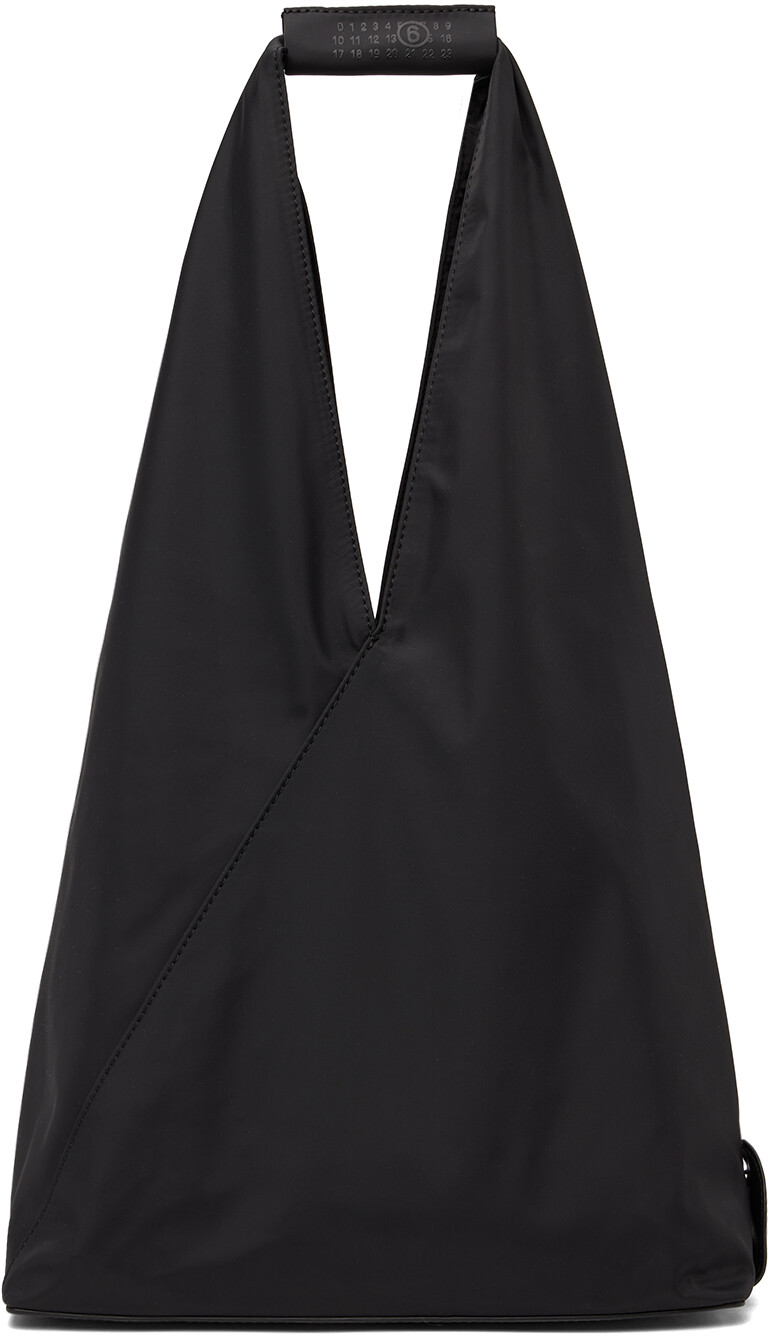 

Черная треугольная сумка-тоут MM6 Maison Margiela