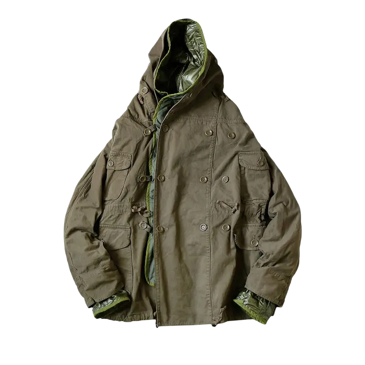 

Пальто Kapital Nylon Quilting Lining Ring 'Khaki', коричневый