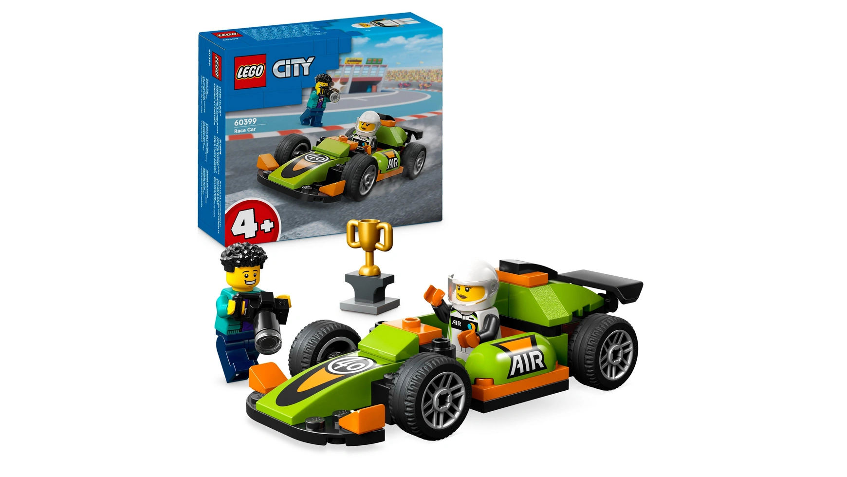 Lego City Racing Car, игрушечный гоночный автомобиль для детей от 4 лет и старше конструктор lego city гоночный автомобиль 60322