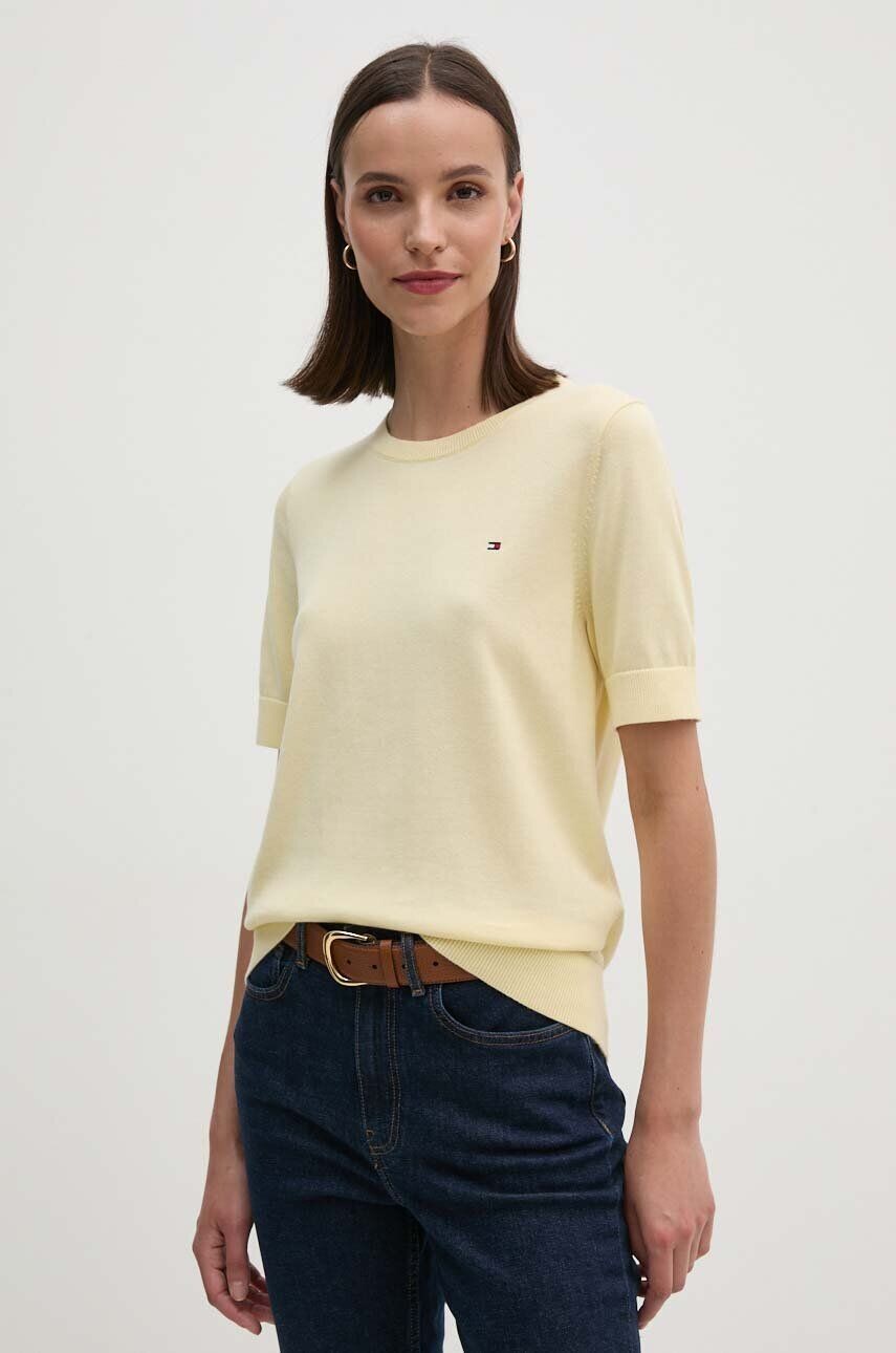 

Хлопковый свитер Tommy Hilfiger, желтый