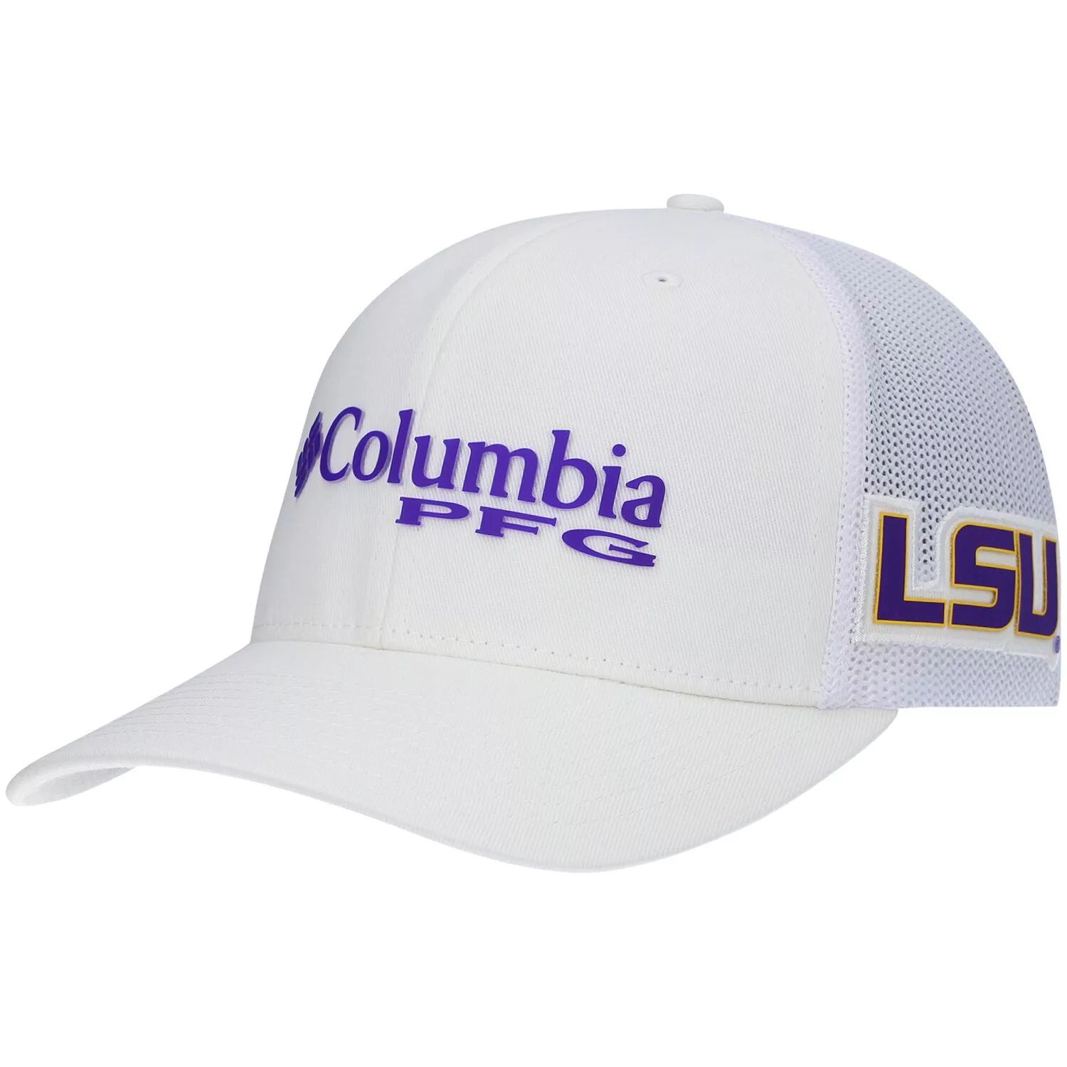 цена Мужская кепка Columbia White LSU Tigers PFG Snapback