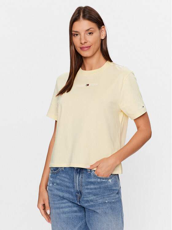 

Футболка свободного кроя Tommy Jeans, желтый