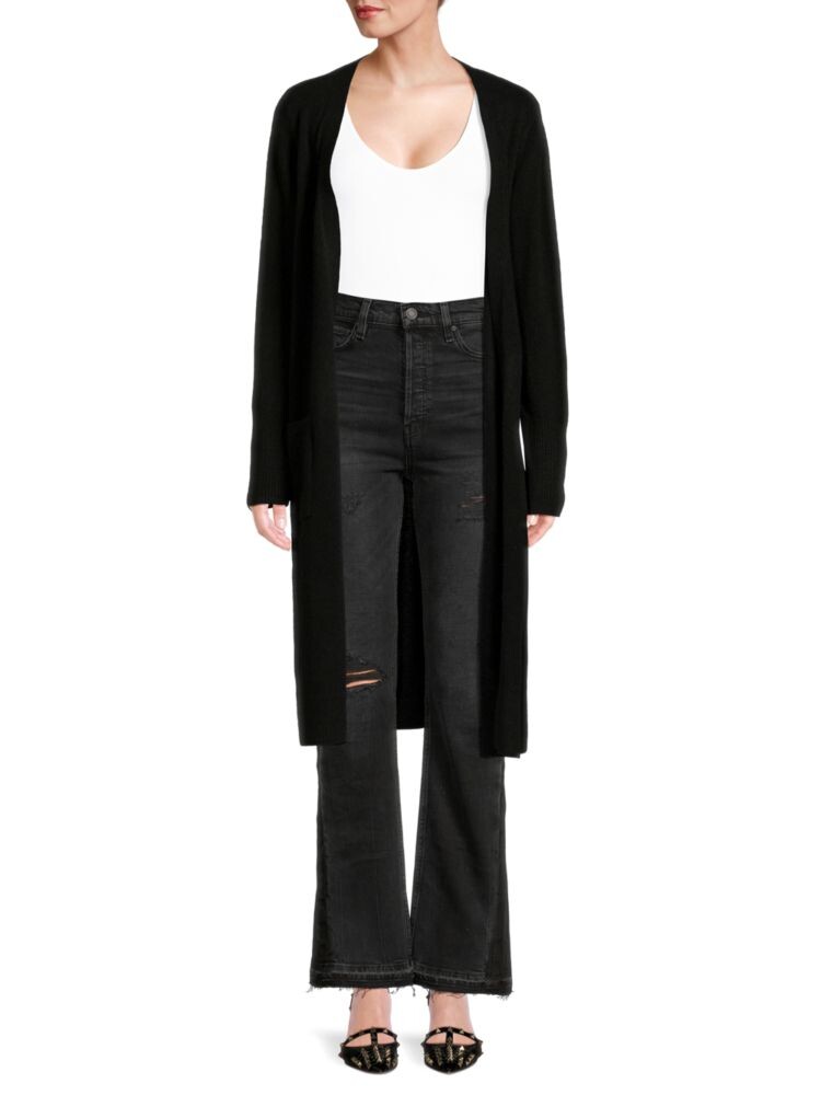 

Удлиненный кардиган из 100% кашемира Duster Saks Fifth Avenue, черный