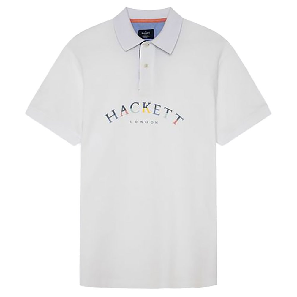 Поло с коротким рукавом Hackett Color Logo, белый