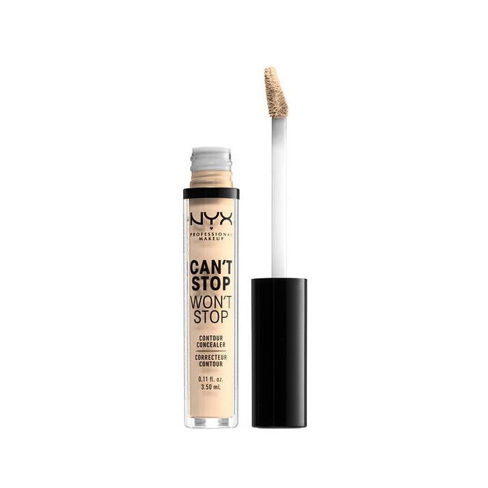 пудра для лица polvos matificantes can t stop won t stop nyx professional make up light Консилер Corrector Can’t Stop Won’t Stop Nyx Professional Make Up, Light Ivory