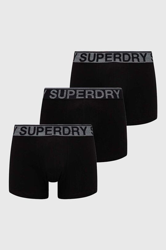 

Комплект из трех боксеров Superdry, черный